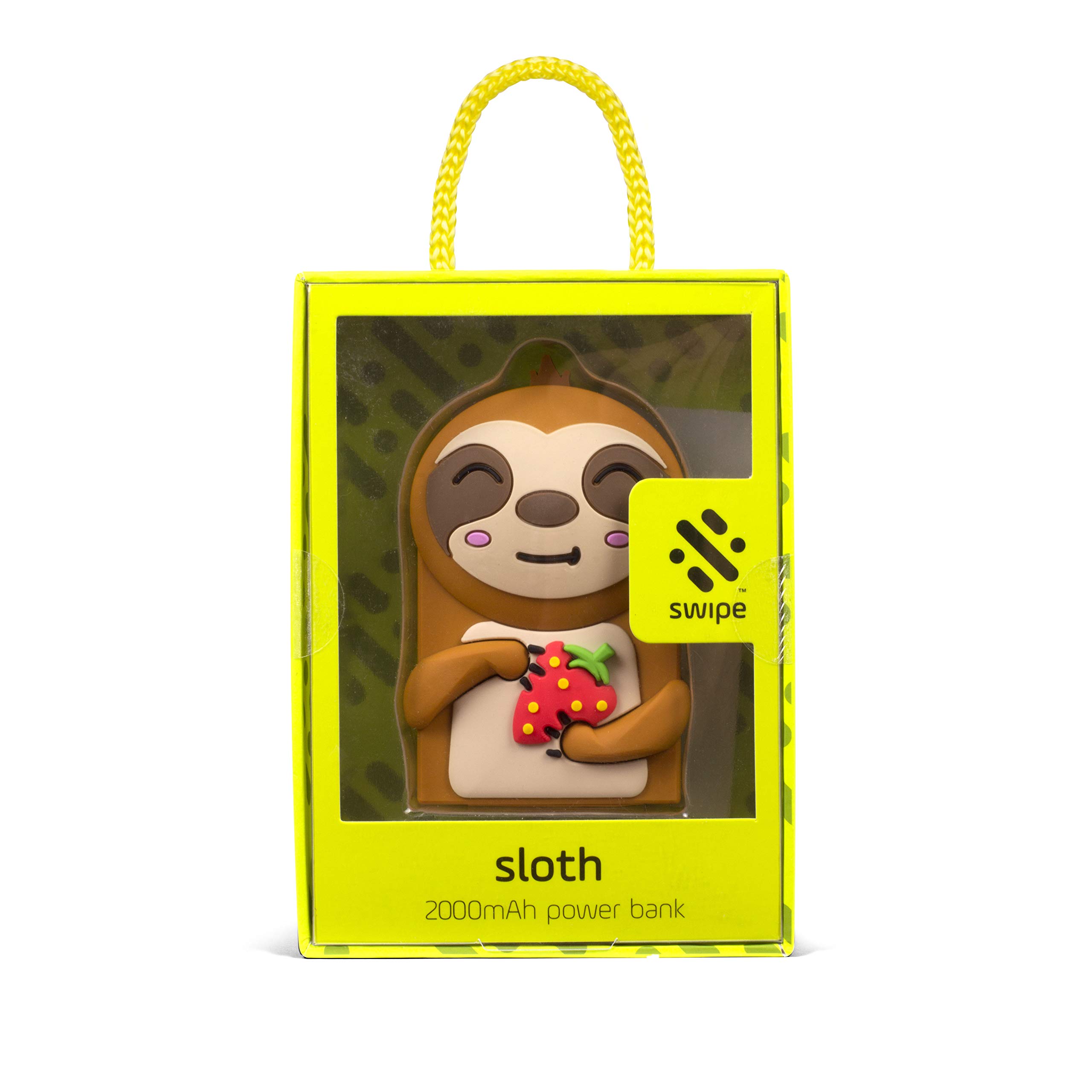 Thumbs Up UK Sloth-Shaped Portable Smartphone Charger - Cute & Fast Charging Power Bank for iPhone, Android - Perfect for Travel, Office & Outdoor Adventures