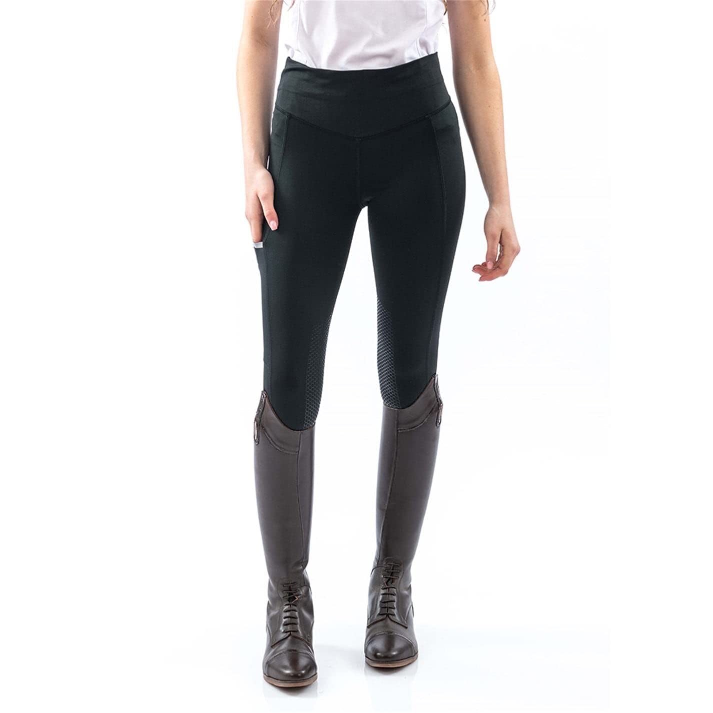 John Whitaker Pellon Women's Riding Tights - Equestrian Breeches for Horseback Riding, Training & Competition - Comfortable Stretch Fabric for English & Western Riding