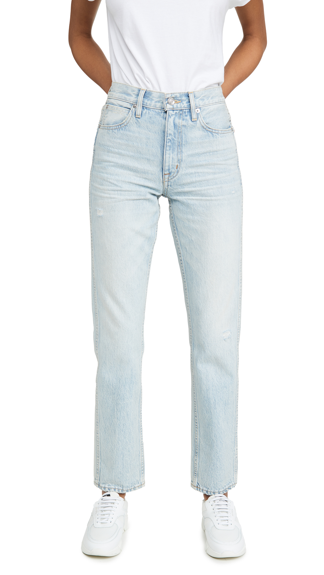 SLVRLAKE Women's Virginia Slim Jeans - High Waist Skinny Denim Pants for Women, Stretchy Comfort Fit, Classic Blue & Black Wash | Perfect for Casual Wear, Office & Night Out