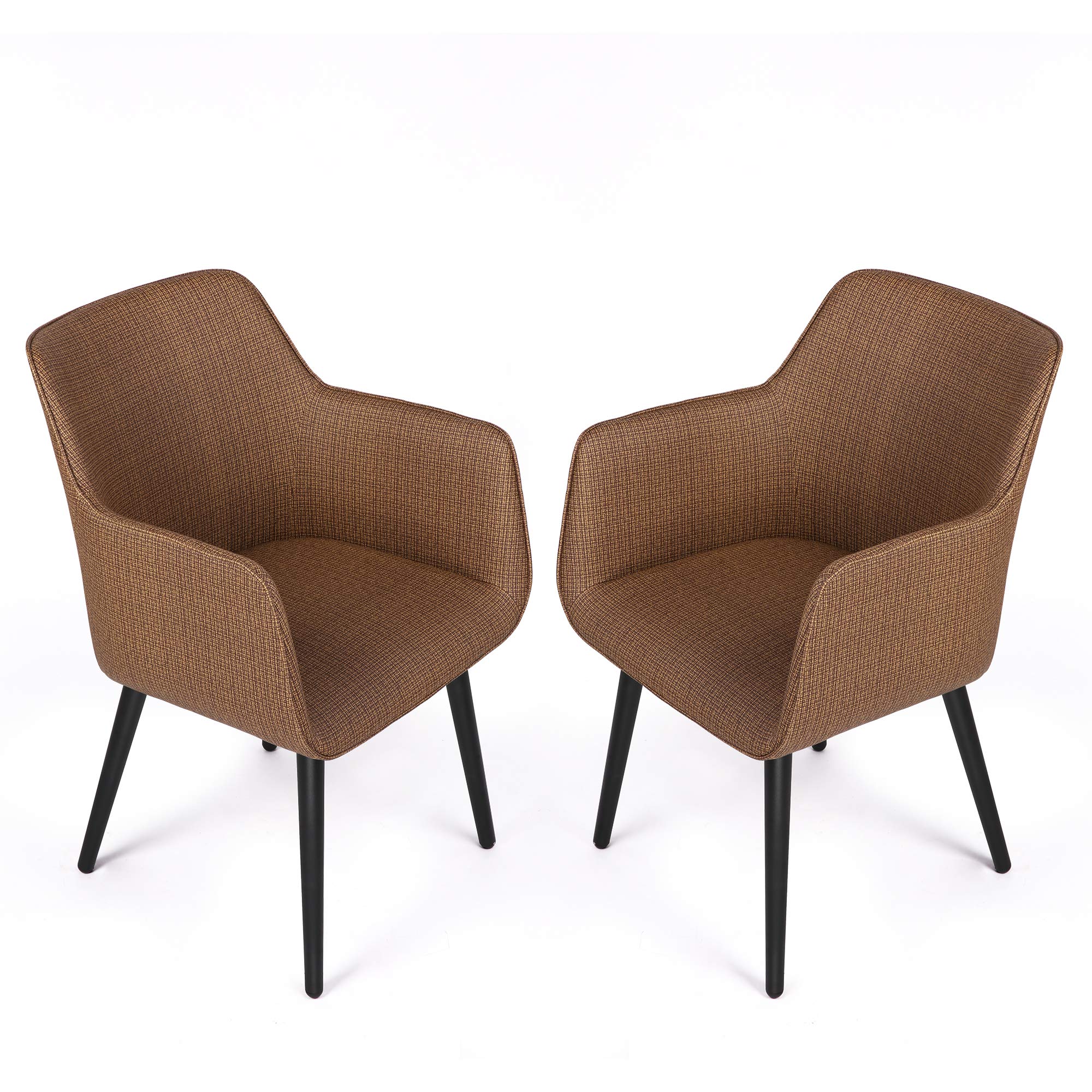 Modern PU Leather High Back Dining Chair - Stainless Steel Legs for Home, Office & Coffee Shop - Classic Comfort for Family & Leisure Use