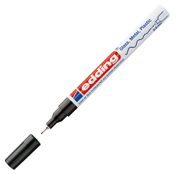 edding 780 Gloss Paint Marker Pen - Extra Fine Tip for Artists, DIY Crafts & Industrial Labeling - Permanent, Waterproof & Vibrant Colors for Metal, Glass, Plastic & Wood Surfaces