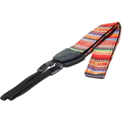 Flic Film Retro Style Camera Strap - Vintage Leather Neck Strap for DSLR & Mirrorless Cameras - Perfect for Travel, Street & Wedding Photography