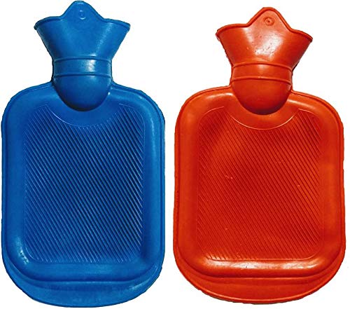 Premium Thick Rubber Hot Water Bottle - Reusable Heat Therapy Bag for Pain Relief, Warm & Cold Compress - Small Size for Soothing Comfort at Home, Office, or Travel