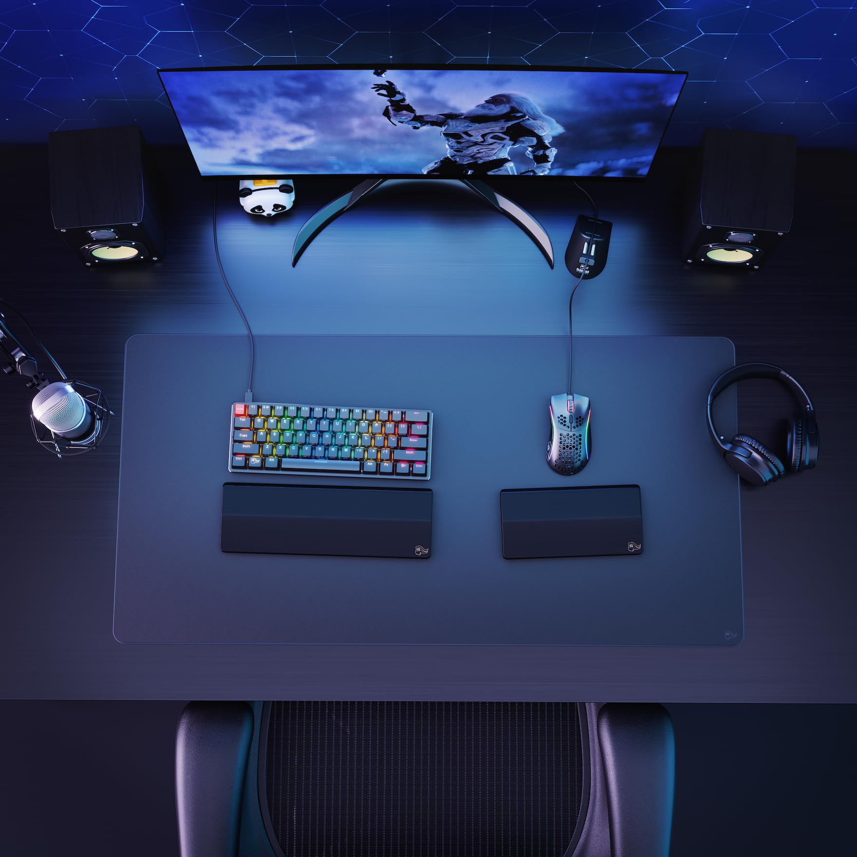 Glorious GMMK Compact 60% Mechanical Gaming Keyboard - Gateron Brown Tactile Switches, Double-Shot Keycaps, RGB Backlit, Customizable, QWERTY US Layout - Black - Perfect for Esports, Office Work & Typing Enthusiasts