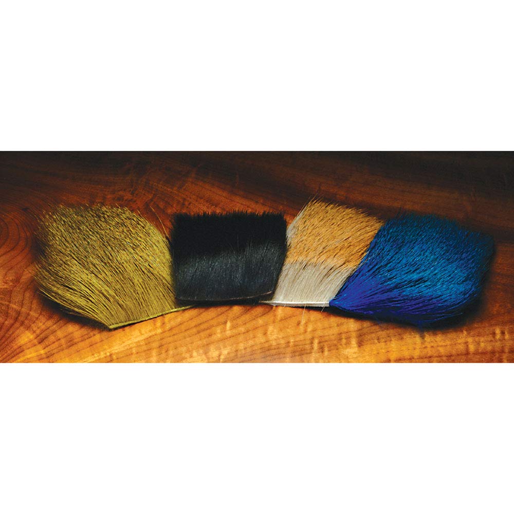 Premium Hareline Deer Body Hair Dyed Yellow - Natural Fly Tying Material for Trout & Salmon Fishing Flies