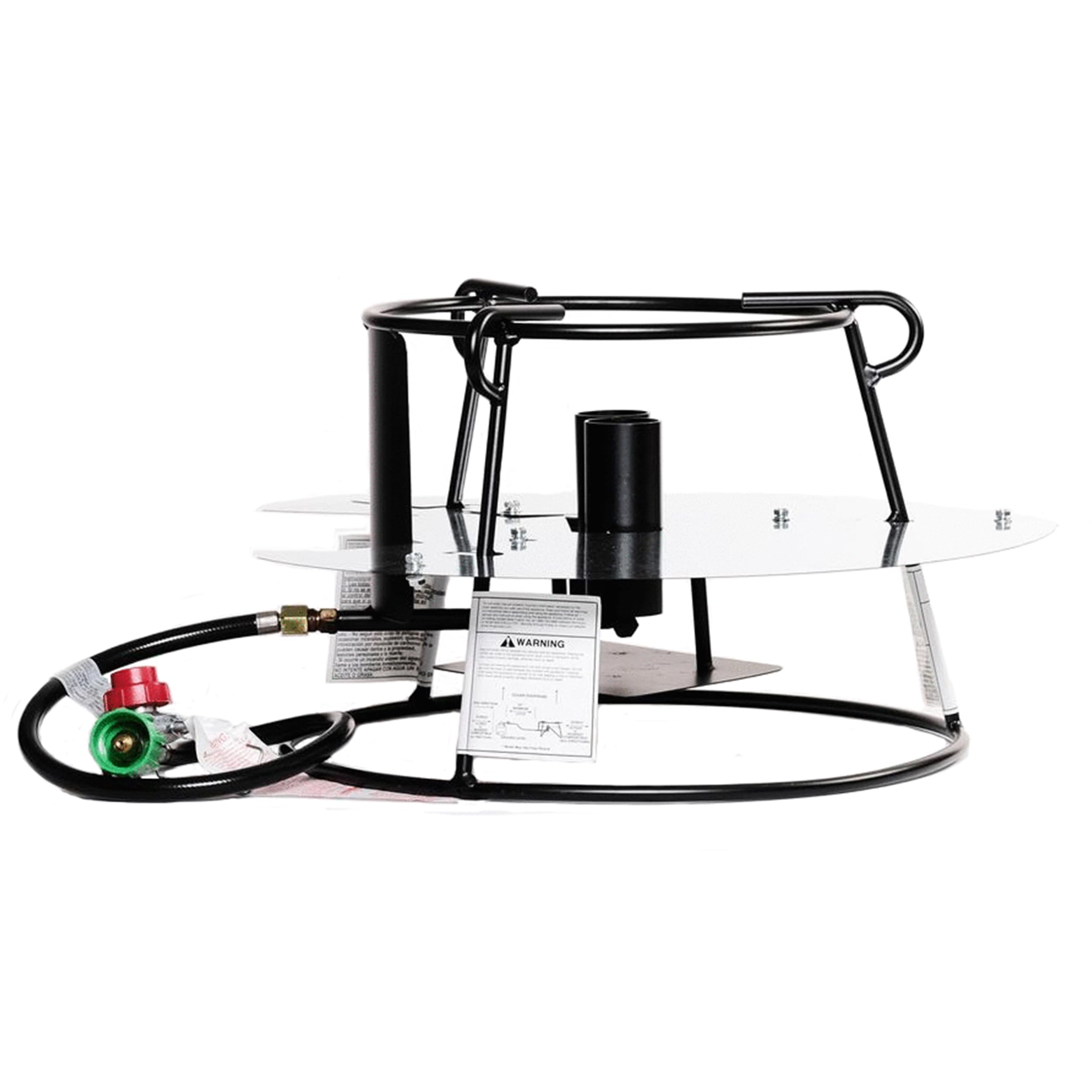 King Kooker 1316N 12-Inch Double Jet Burner Outdoor Cooker Package - Portable Propane Stove for Camping, Tailgating & Backyard BBQs