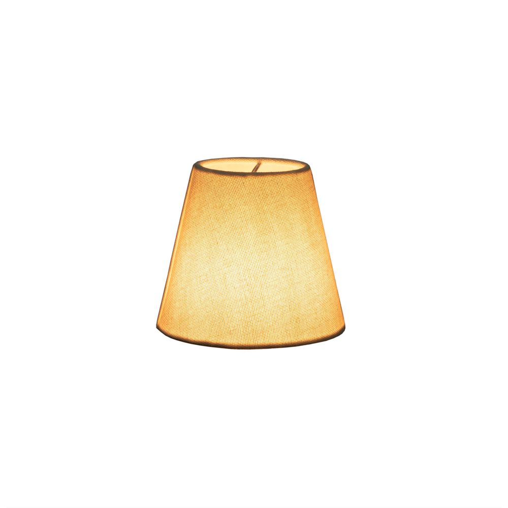 3/5/4.5 Inch Ivory Linen Clip-On Lamp Shade - Perfect for Bedroom, Living Room, and Office Lighting Decor