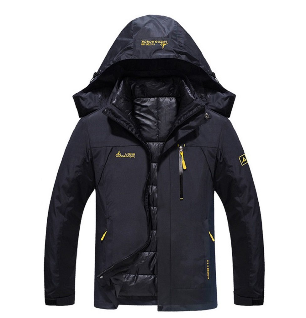 Sworld Jacket with Fleece Liner - Waterproof Winter Coat for Men & Women | Warm Outdoor Jacket for Skiing, Hiking & Snowboarding