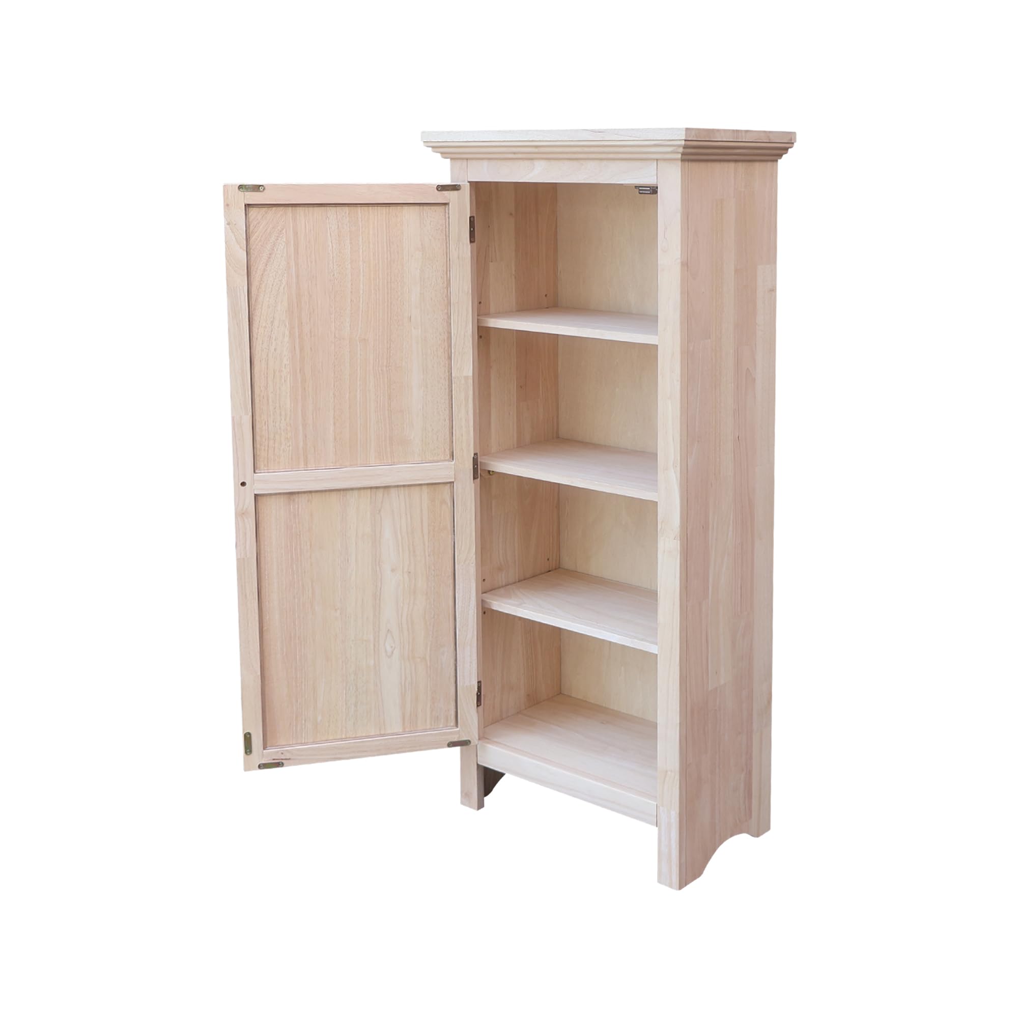 Single Jelly Cabinet - Solid Parawood Kitchen Pantry Storage (22.8