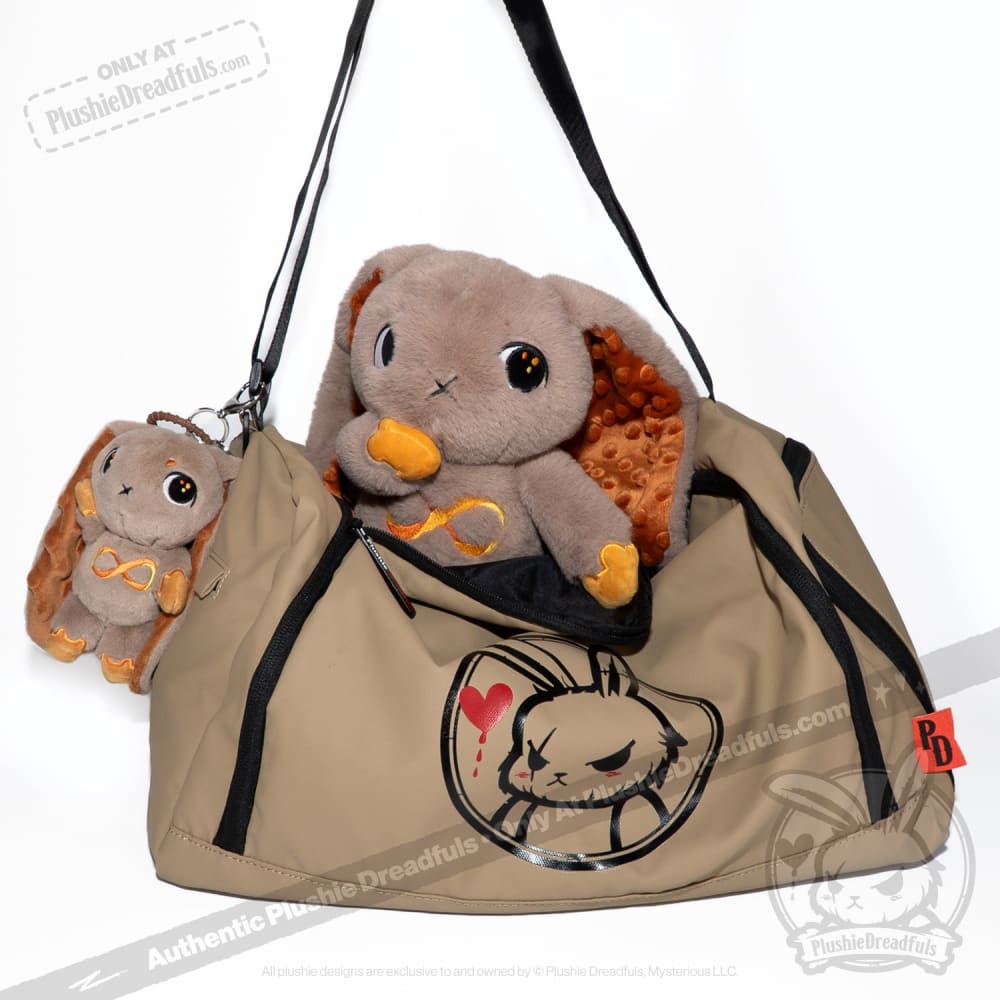 Gold Autism Awareness Rabbit Plush Keychain - Soft Plushie Dreadfuls Stuffed Animal Toy for Kids & Adults - Perfect for Backpacks, Gifts & Sensory Support