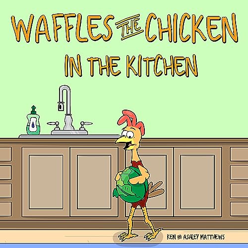Waffles the Chicken In the Kitchen - Fun Interactive Kids Toy for Pretend Play & Early Learning | Perfect for Role-Playing Games, Birthday Gifts & Preschool Education