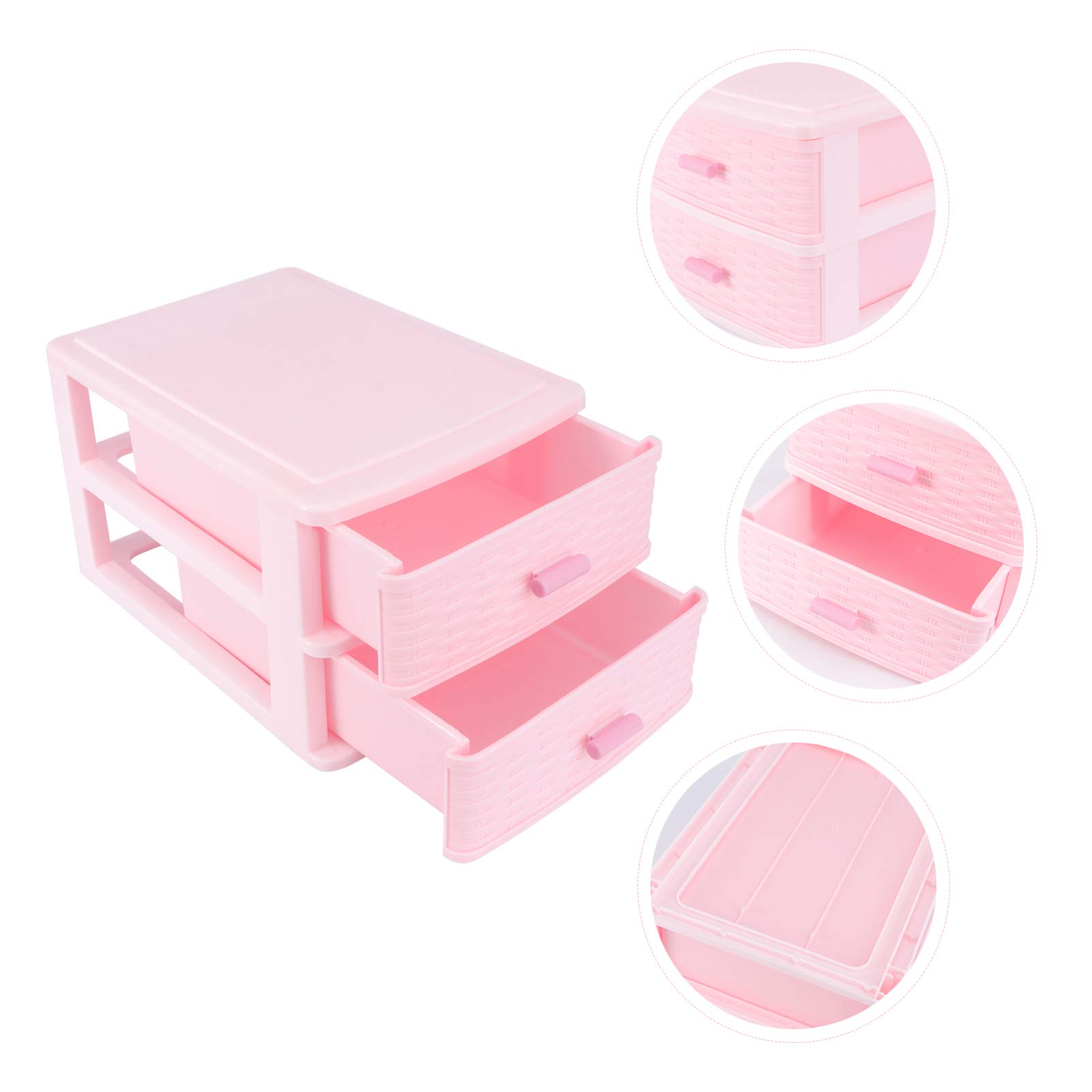 Cabilock 1-Piece Makeup Storage Organizer & Jewelry Box for Girls - Portable Desktop Drawer Cabinet with Mini Drawers - Perfect for Hairpins, Barrettes, Rings & Kids Accessories - Ideal for Bedroom, Bathroom & Travel Organization