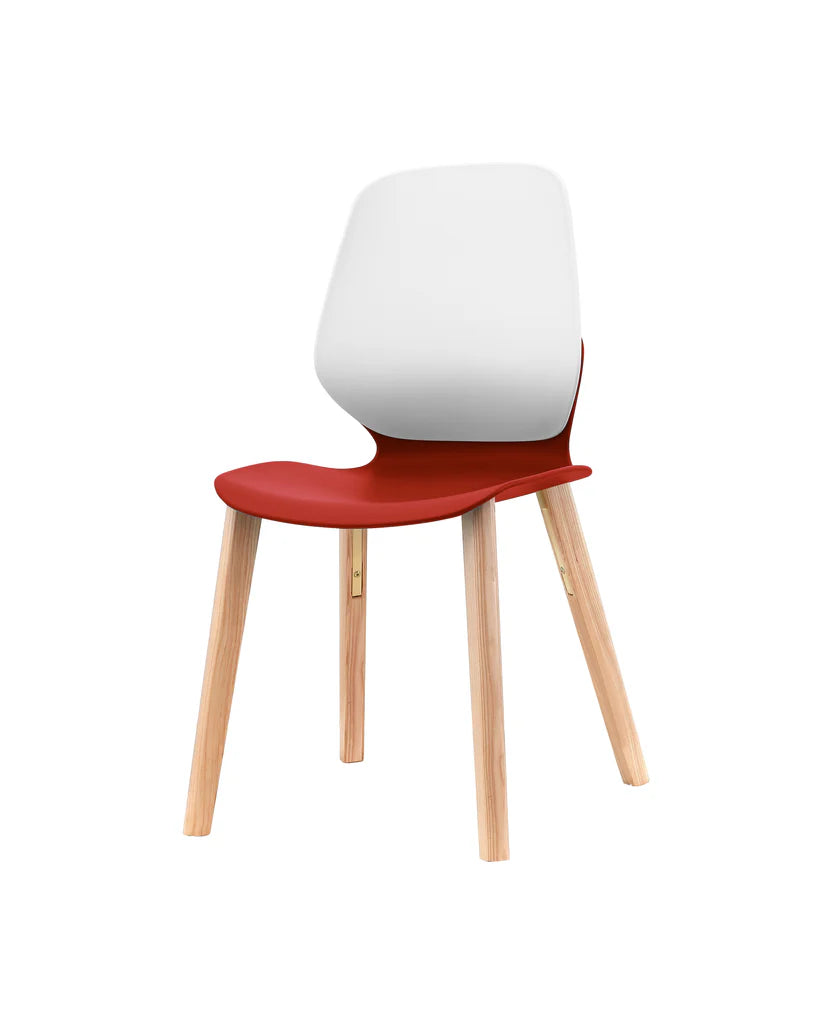 KALEIDO TIMBER 4 Leg Wooden Chair - Solid Wood Dining Chair for Kitchen, Restaurant & Home Decor