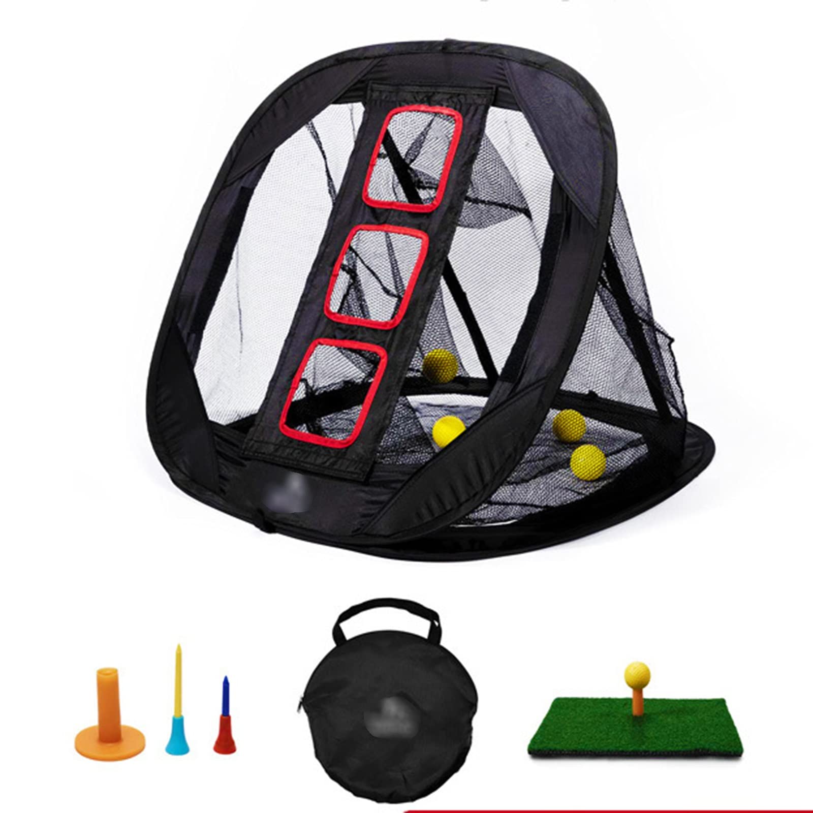 Pop Up Golf Chipping Net - Portable Indoor/Outdoor Golf Practice Target for Backyard Accuracy Training - Perfect Golf Gift for Men, Women & Kids - Ideal for Swing Practice, Driving Range & Backyard Games