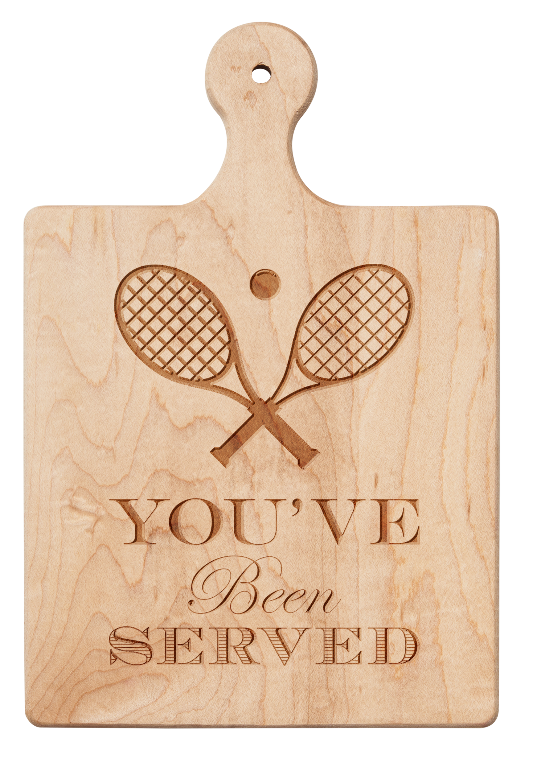 Premium Artisan Maple Wood Paddle Board - 9 x 6 Inches - Perfect for Serving Charcuterie, Cheese & Desserts - Elegant Kitchen & Dining Table Decor