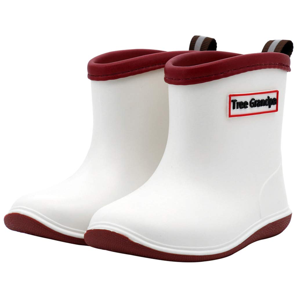 Toddler Rain Boots - Waterproof & Lightweight Easy-On Baby Rain Boots for Boys & Girls - Perfect for Puddles, Playground & Outdoor Adventures