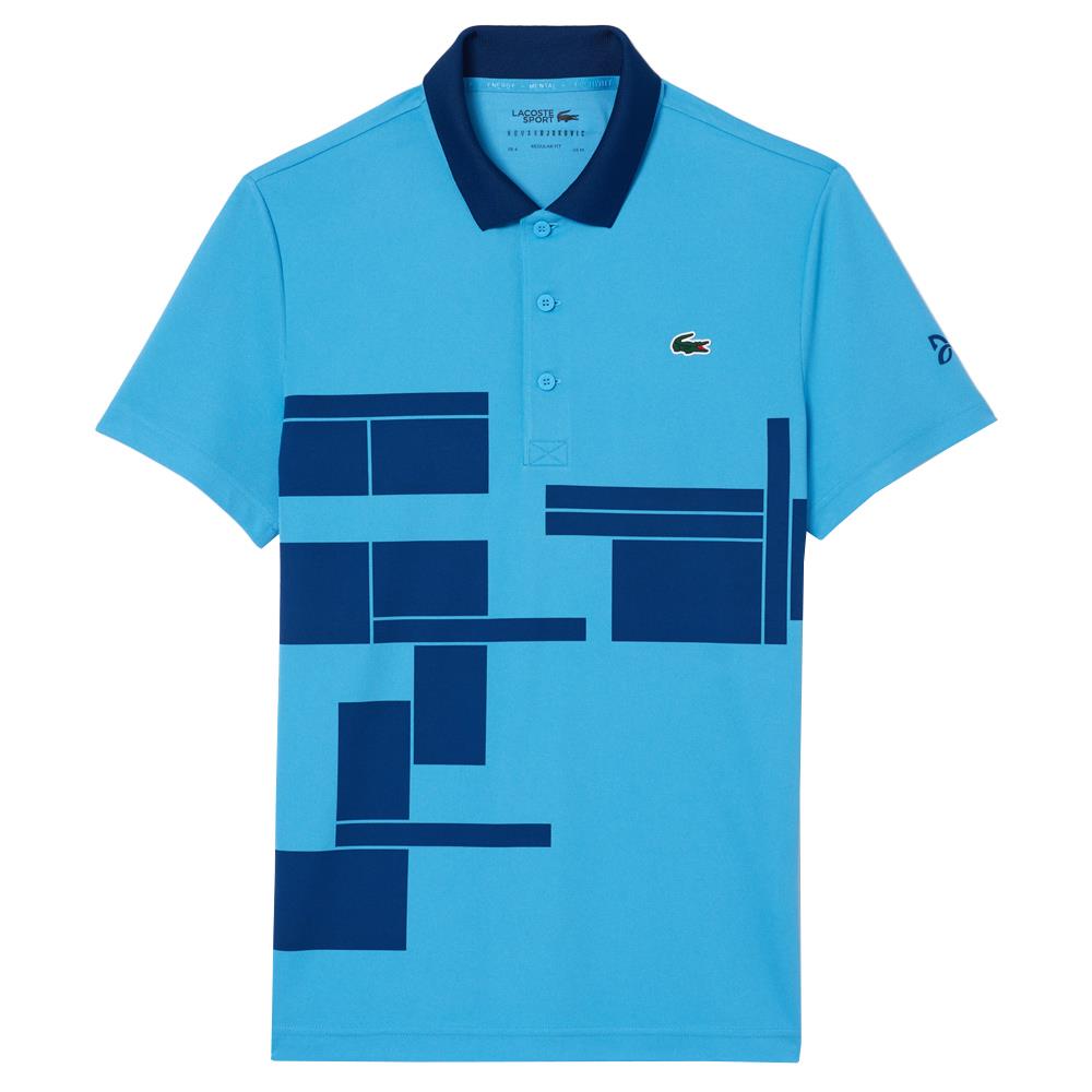 Lacoste Men's Novak Djokovic Tennis X Polo Shirt - Argentine Blue | Performance Tennis & Casual Wear | Perfect for Court Matches & Everyday Style