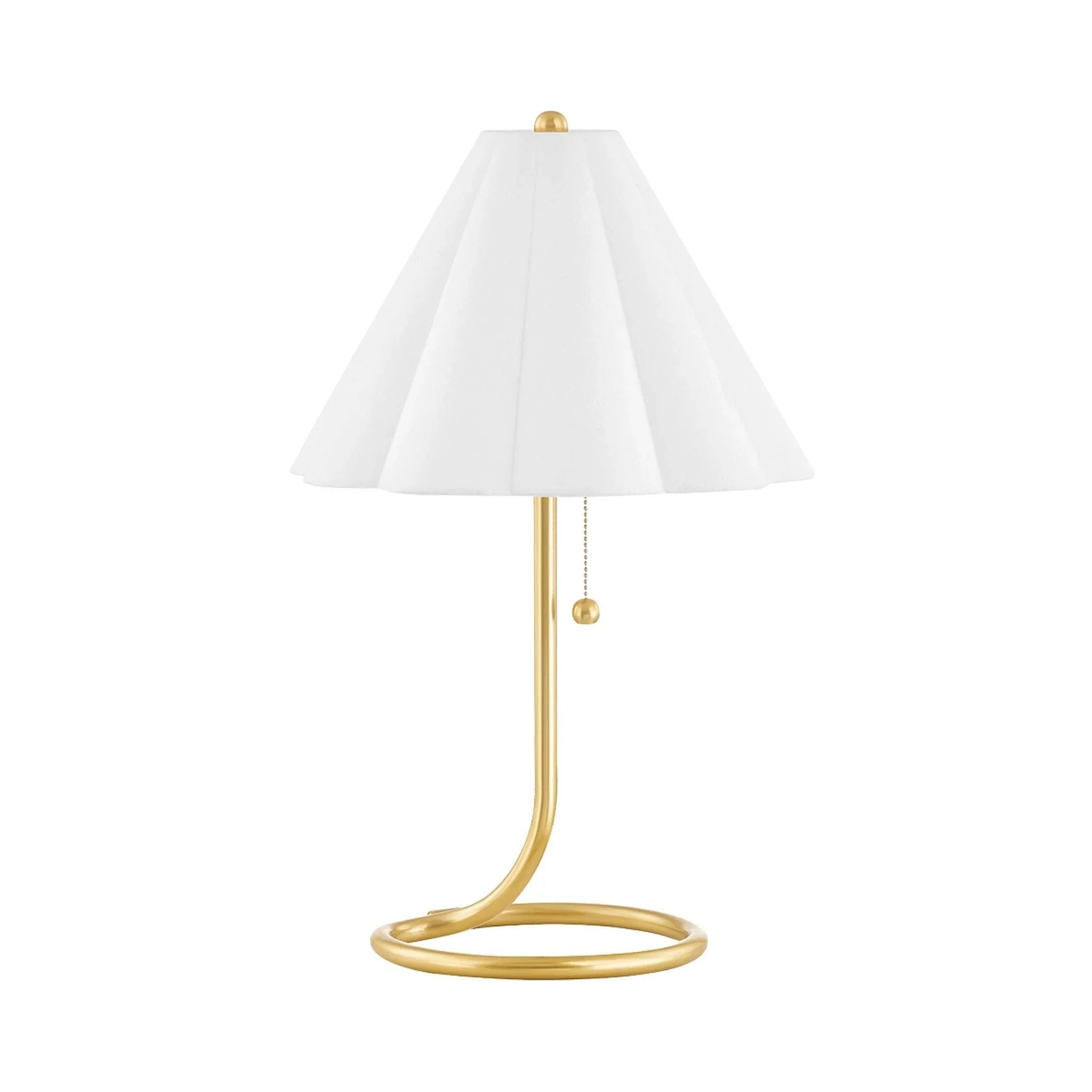 Vintage Aged Brass Martha Table Lamp - Classic Home Decor for Living Room, Bedroom & Office Lighting