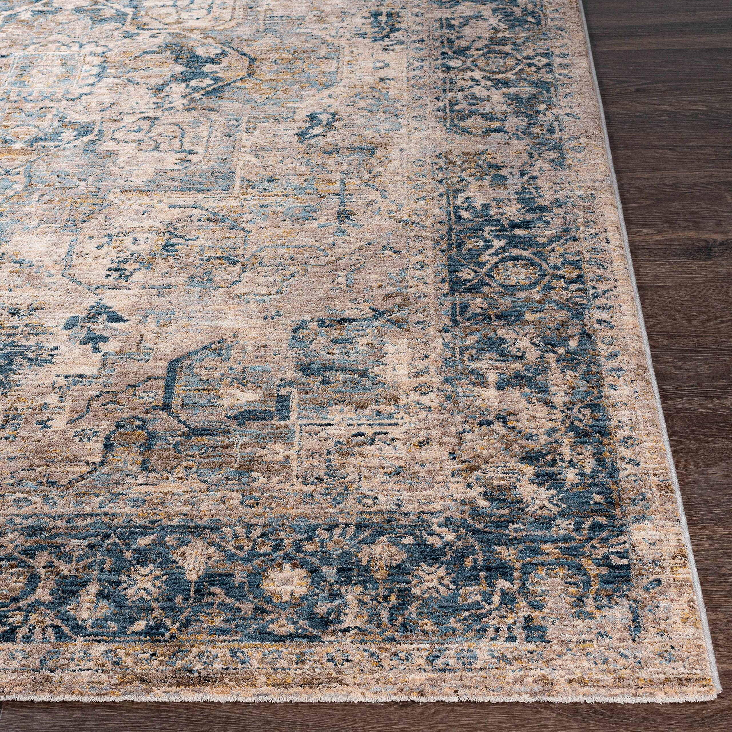 Hauteloom Magrath Soft Plush Area Rug for Living Room & Bedroom - Gray & Beige 7'10