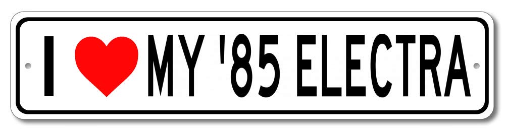1985 Buick Electra 'I Love My Car' Vintage Aluminum Sign - 4x18 Inch Retro Garage Wall Art, Man Cave Decor - Perfect for Classic Car Enthusiasts & Automotive Themed Rooms