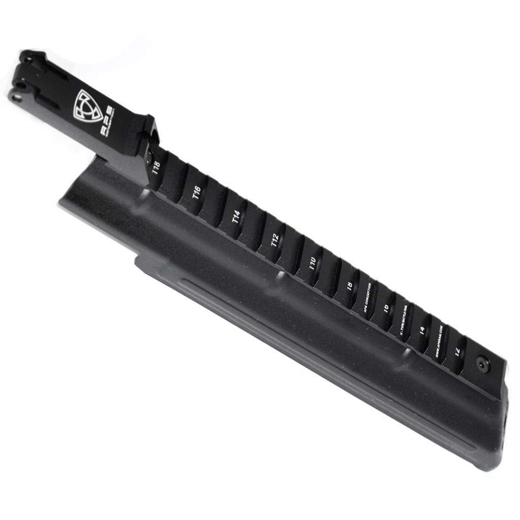 APS AK Receiver Cover with Tactical Rail & Rear Sight - Compatible with AEK Series AEG Airsoft Rifles - Durable Black Tactical Accessory for Airsoft Battles & Training