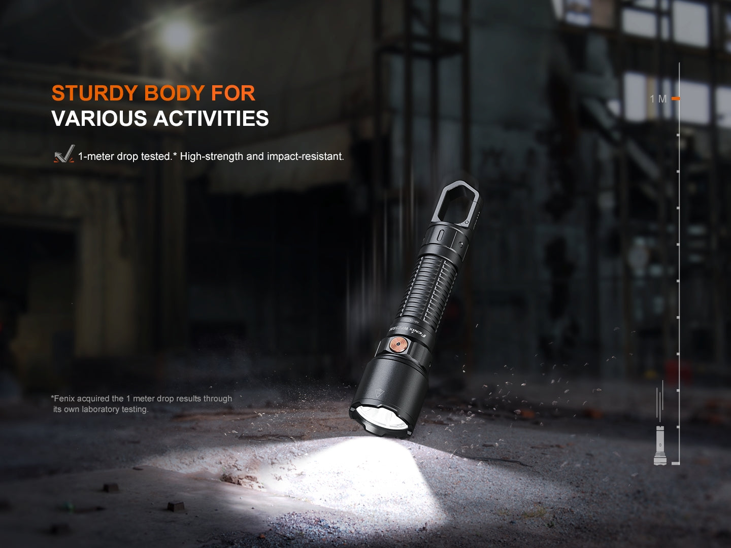 Fenix WF25RM Rechargeable Multifunctional Duty Flashlight with Cradle Charging - Perfect for Camping, Hiking, and Emergency Use