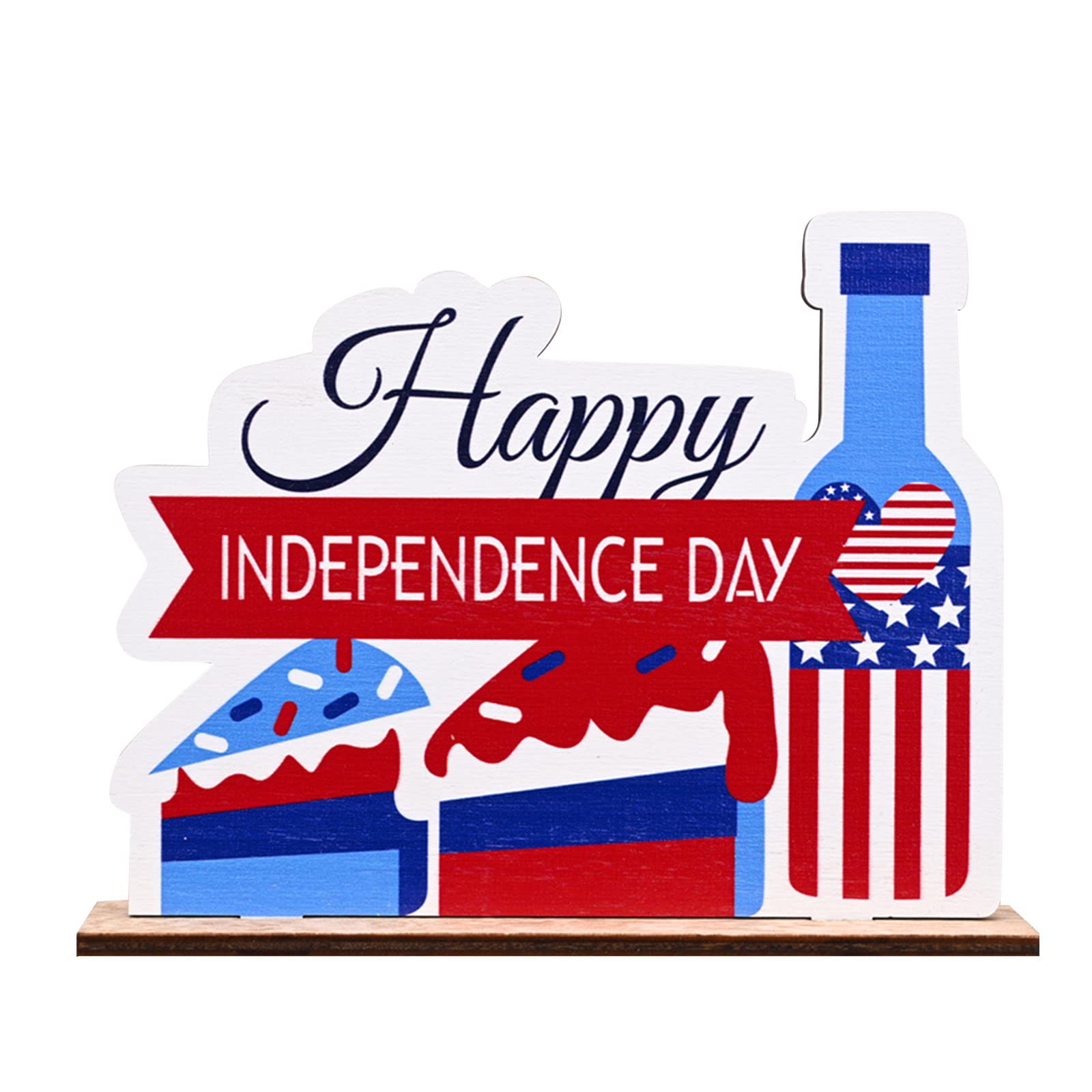 Wooden Shelf Decor for Independence Day - Home & Table Decor for Holidays