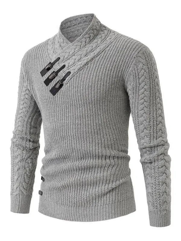 Men's Warm Turtleneck Pullover Sweater - Winter Knit Top for Casual Wear, Office & Outdoor Activities