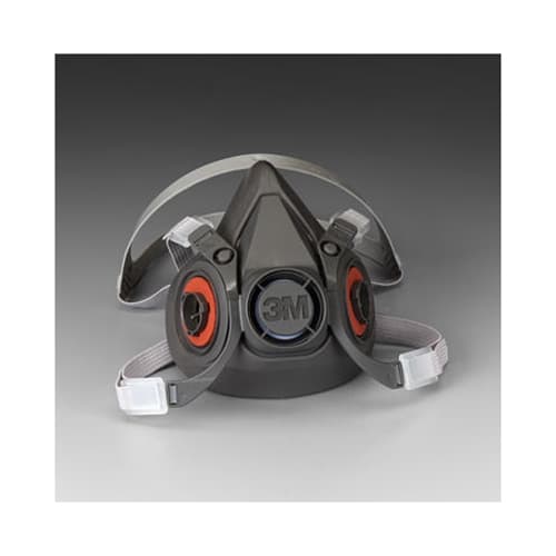 3M 07026 6300 Half Facepiece Respirator Large - Reusable Dust Mask with Cool Flow Valve for Painting, Sanding, Woodworking & Construction Safety