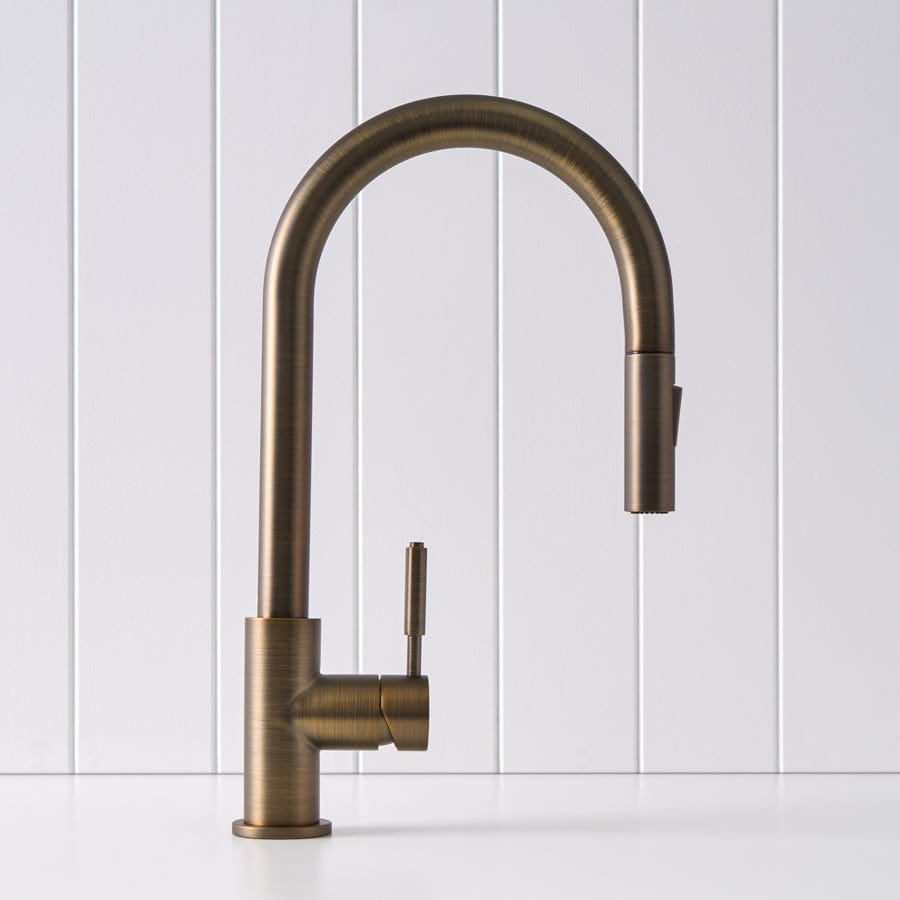 Antique Brass Dual Function Kitchen Mixer - Vintage Style for Modern Kitchens | Perfect for Baking, Cooking & Mixing in Melbourne Inspired Homes