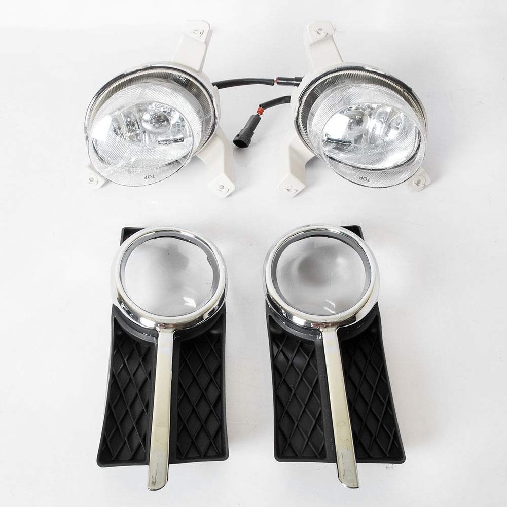 2006-2008 Chevrolet Aveo Sedan Fog Lights Kit - Front Bumper Driving Lamps Assembly for Improved Visibility in Rain & Fog (Perfect for Night Driving & Low Visibility Conditions)
