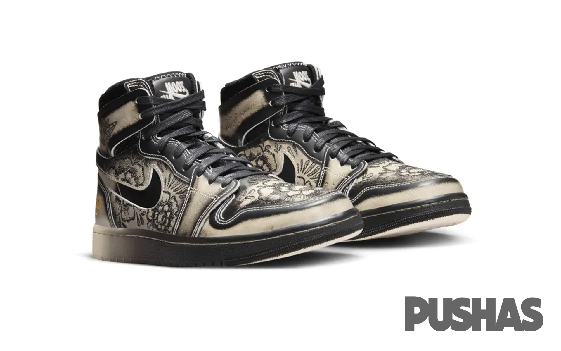 Air Jordan 1 High Zoom Air CMFT 2 'Dia De Muertos' (2023) - Comfortable Basketball Shoes for Men - Perfect for Streetwear, Sneaker Collecting & Halloween Costumes