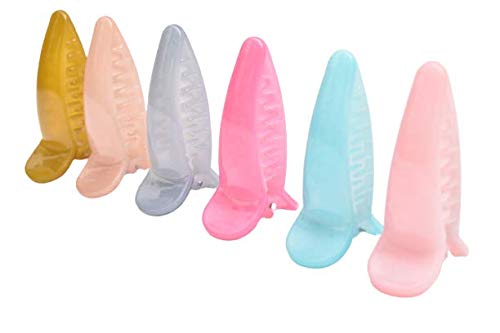 Fashionable Women's Hair Clutches - 6-Piece Multicolor Hair Claw Clip Set (B10) for Daily Use, Ponytails, and Updos - Perfect for Work, Gym, and Casual Styling