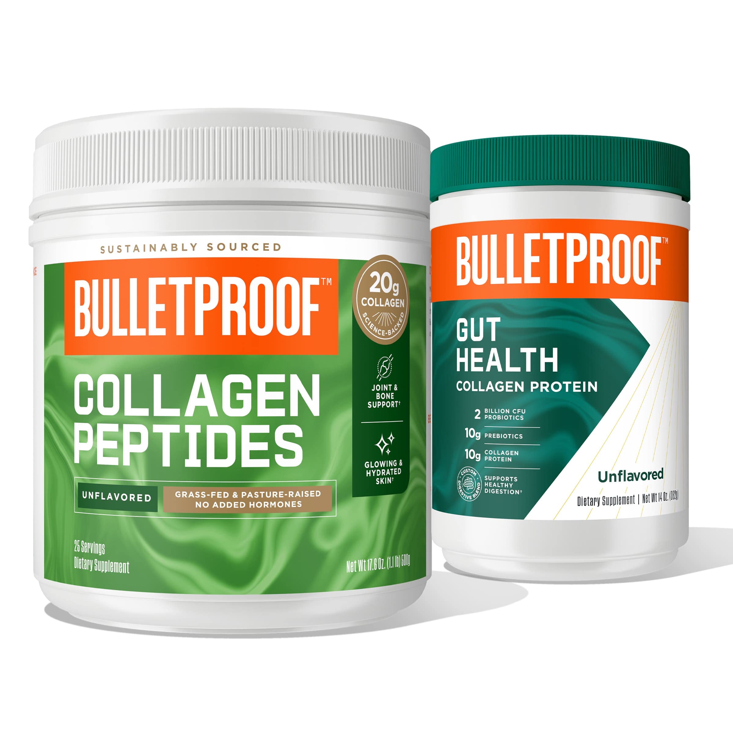 **Bulletproof Unflavored Collagen Protein Powder – 18g Grass-Fed Collagen Peptides with Amino Acids & 2 Billion CFU Probiotics for Gut Health (17.6 oz) – Supports Skin, Joint & Digestion – Ideal for Smoothies, Coffee & Baking**