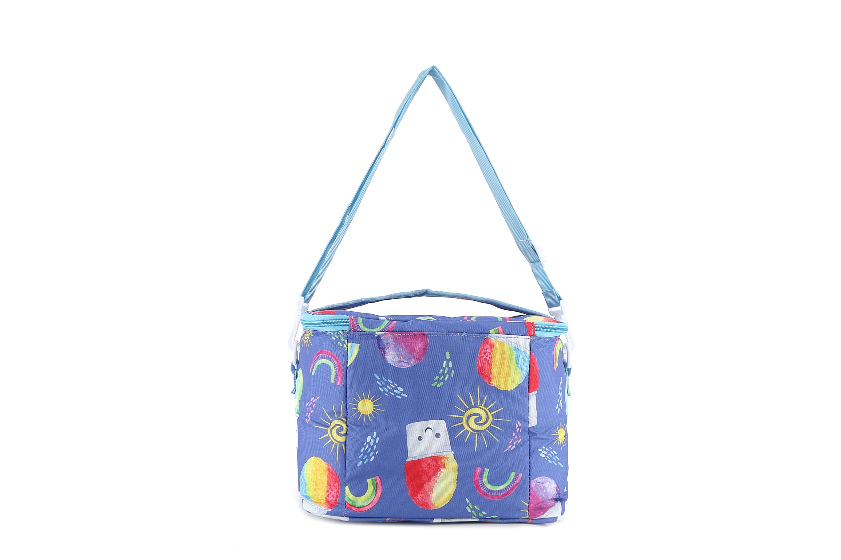 Premium Insulated Cooler Tote Bag - Medium Size in Shave Ice Blue - Perfect for Beach Picnics, Camping Trips & Outdoor Adventures