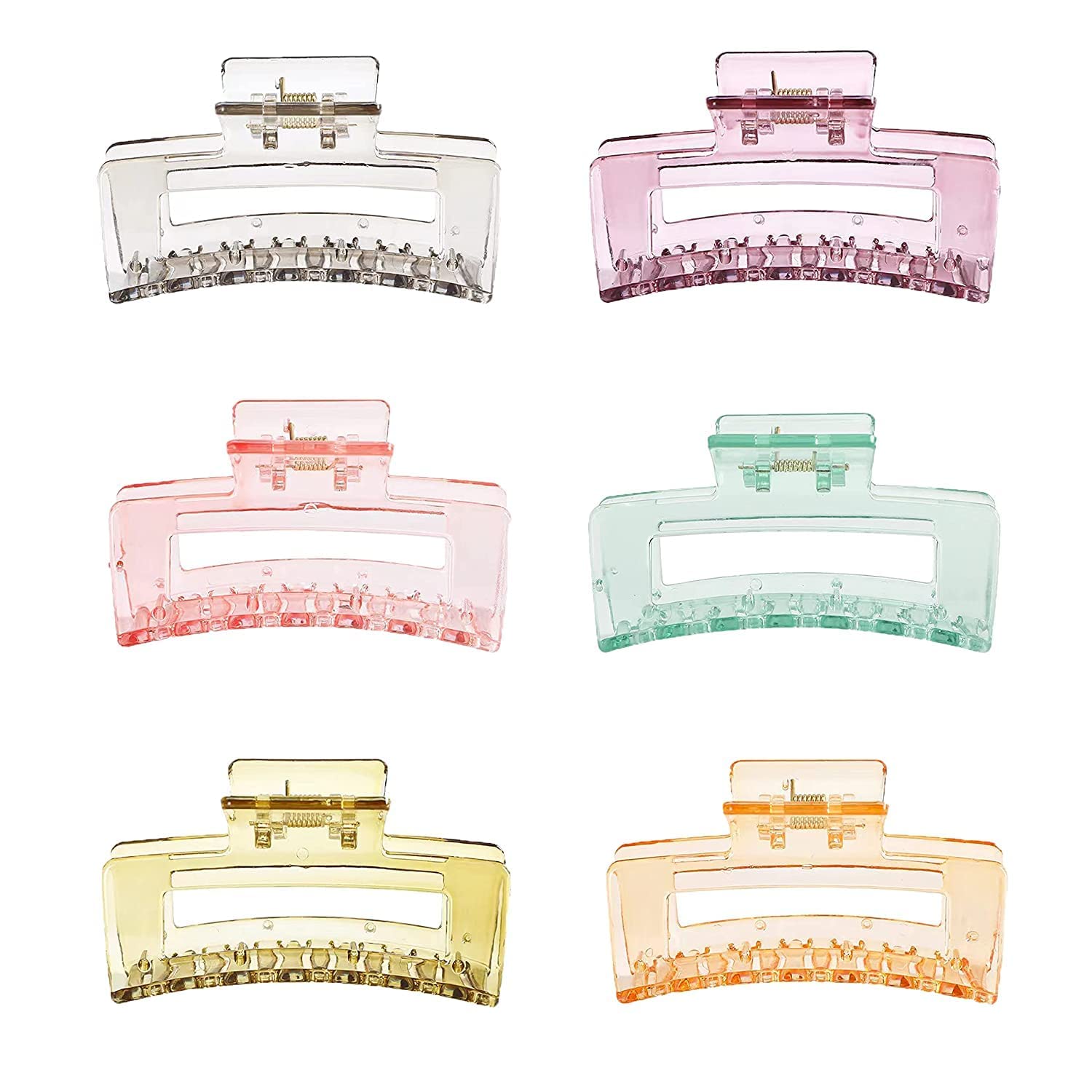 BEYTER Large Non-Slip Hair Claw Clips for Women - Strong Hold Jaw Clips Hair Accessories (Multicolor) - Perfect for Thick Hair, Ponytails, Buns & Everyday Styling