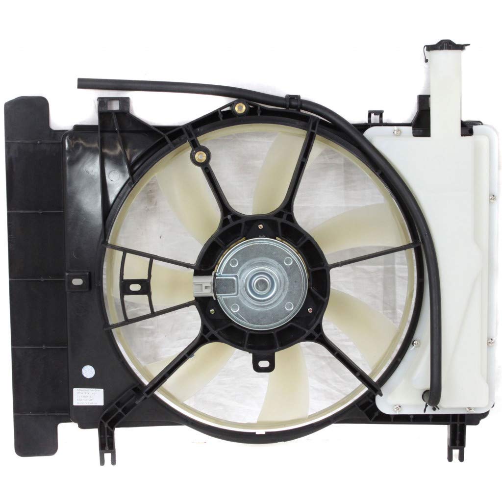 Toyota Yaris 2006-2014 Radiator Cooling Fan Assembly Replacement Part TO3115145 1636121090 - Perfect for Engine Overheating Prevention & Summer Driving