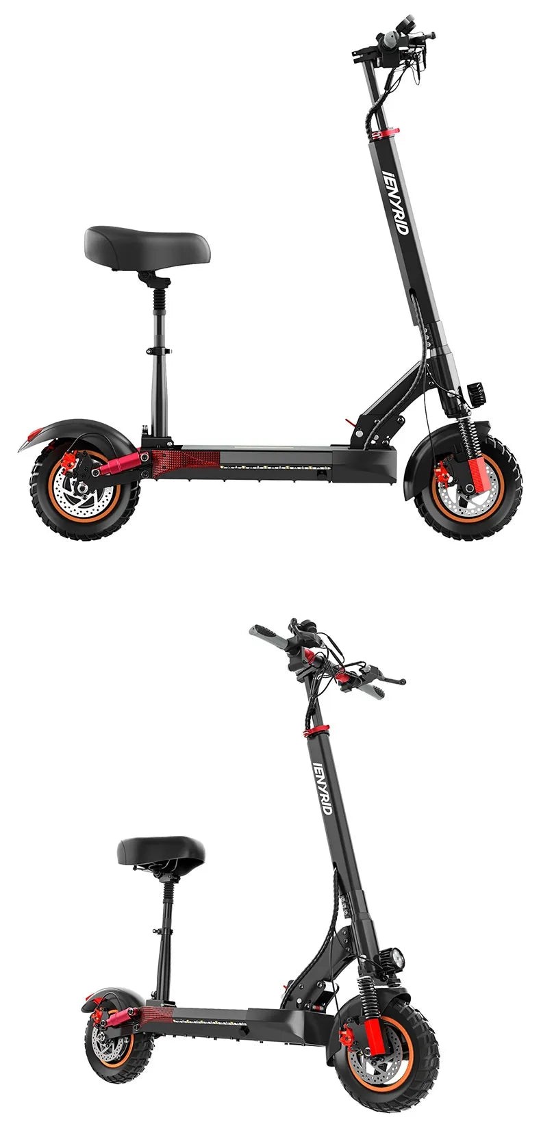 Premium Double Shock Absorber Scooter for Adults - All-Terrain Electric Kick Scooter with 8.5