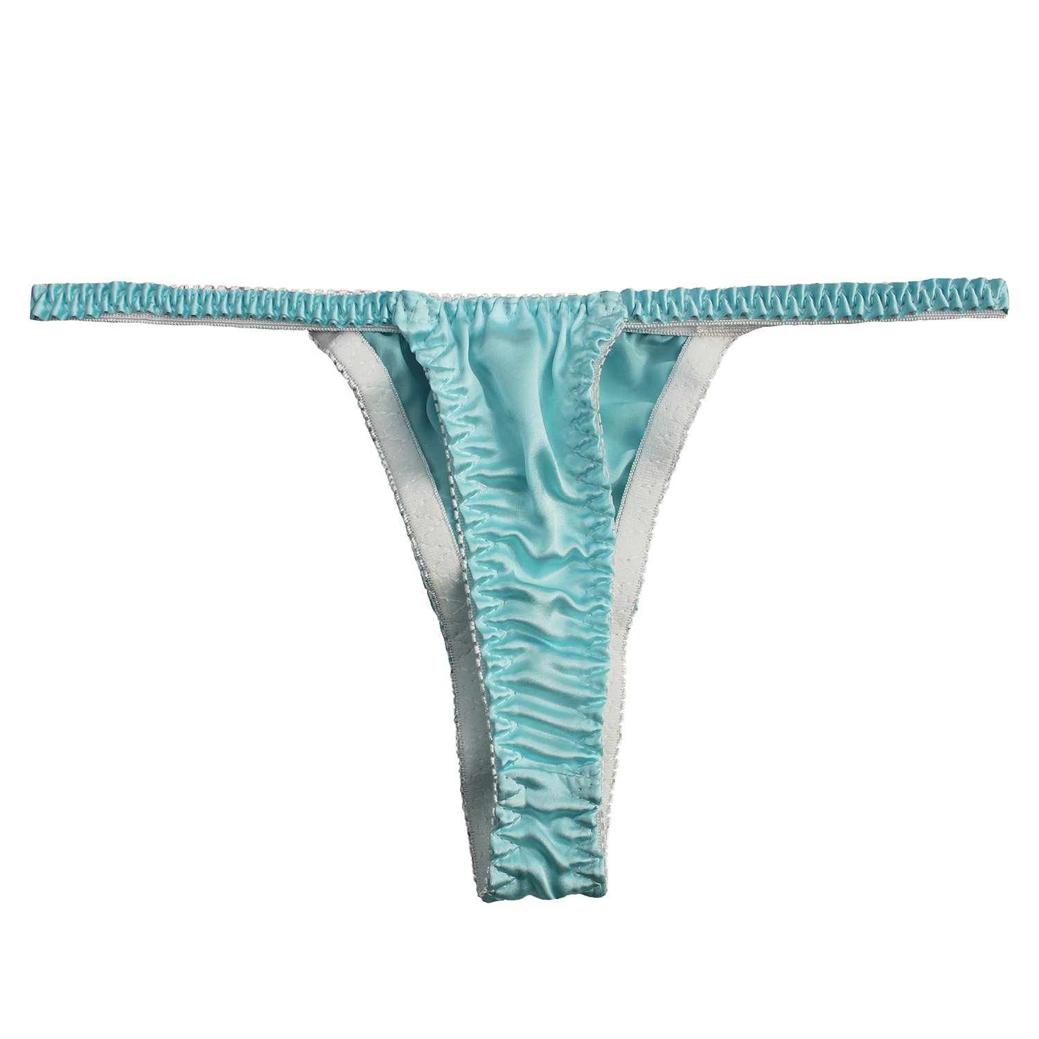 Pure Silk Women's Thong Underwear 3-Pack - Soft & Sexy Bikini Panties for Summer, Beach & Daily Wear - Healthy Breathable String Panty Set S-XL - Perfect for Vacation, Lounge & Intimate Moments