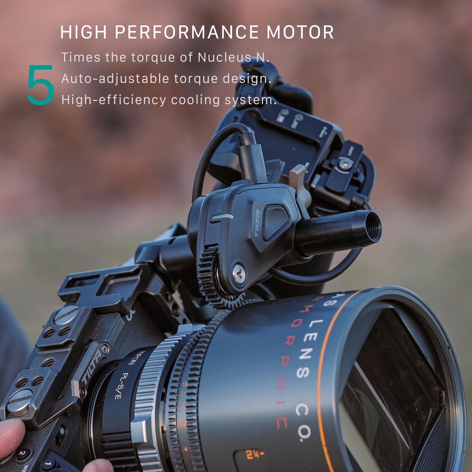 Tilta Nucleus Nano II Wireless Lens Control System Kit with Handwheel, Motor, Touch Screen | Wireless Zoom, Focus & Aperture Control for DSLR & Cinema Cameras | Perfect for Filmmaking, Vlogging & Professional Video Production