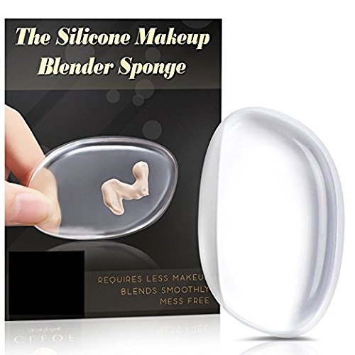 Kelley Pure Silicone Makeup Sponge - Liquid Foundation Blender & Applicator, Zero Waste Beauty Tool for Flawless Face Makeup | Perfect for Daily Use, Travel & Professional Makeup Artists