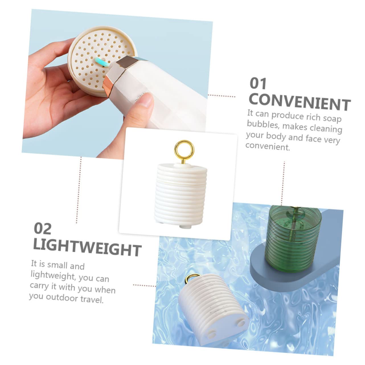 Portable Foam Pump Bottle - Empty Foam Soap Dispenser for Face Wash & Hand Soap | PP White Facial Foamer | Milk Frother & Mousse Maker for Coffee, Lotion & Skincare | Perfect for Home, Salon & Travel Use