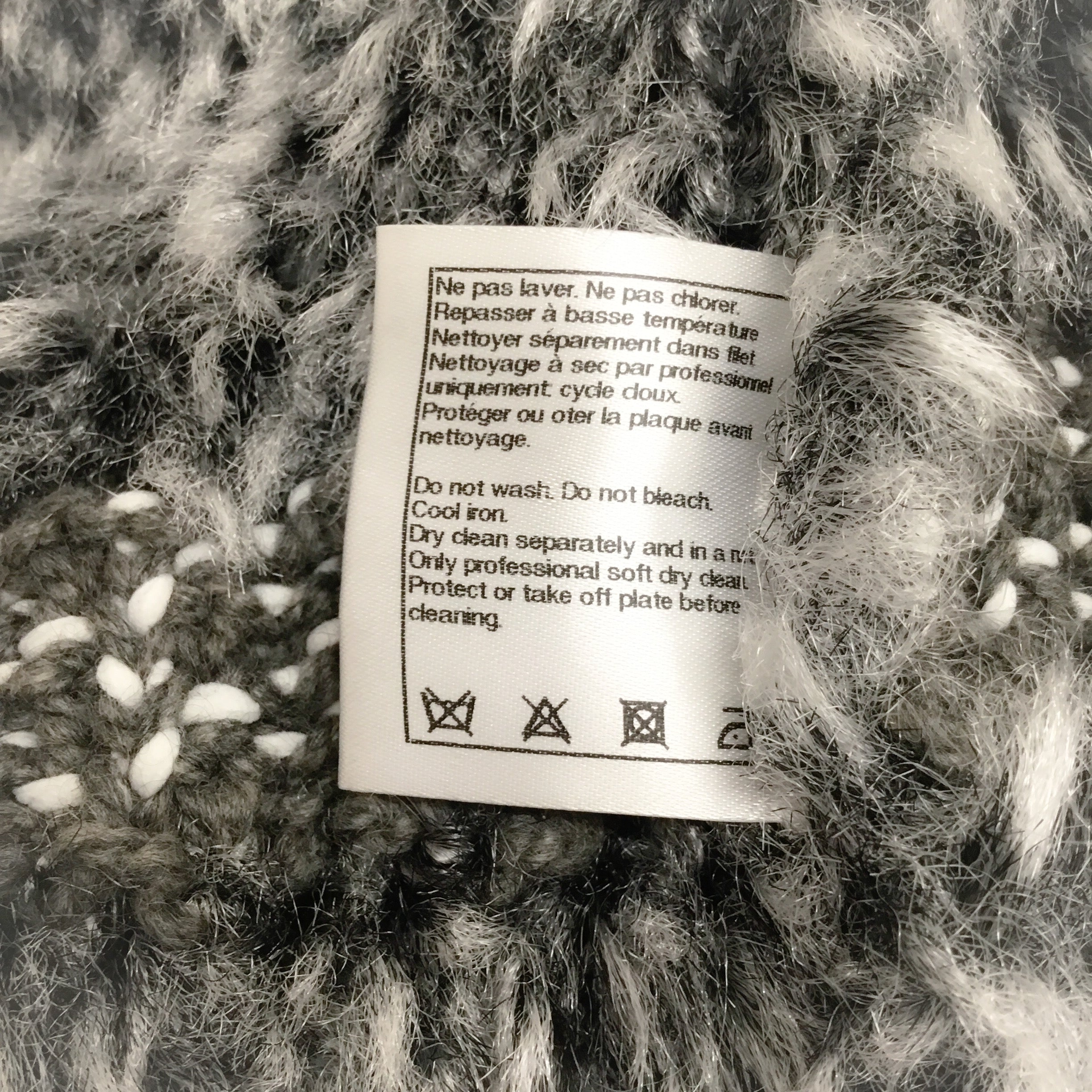 Chanel Textured Woven Grey Sweater for Women | Luxury Knit Pullover | Perfect for Fall & Winter Fashion | Office, Party & Casual Wear
