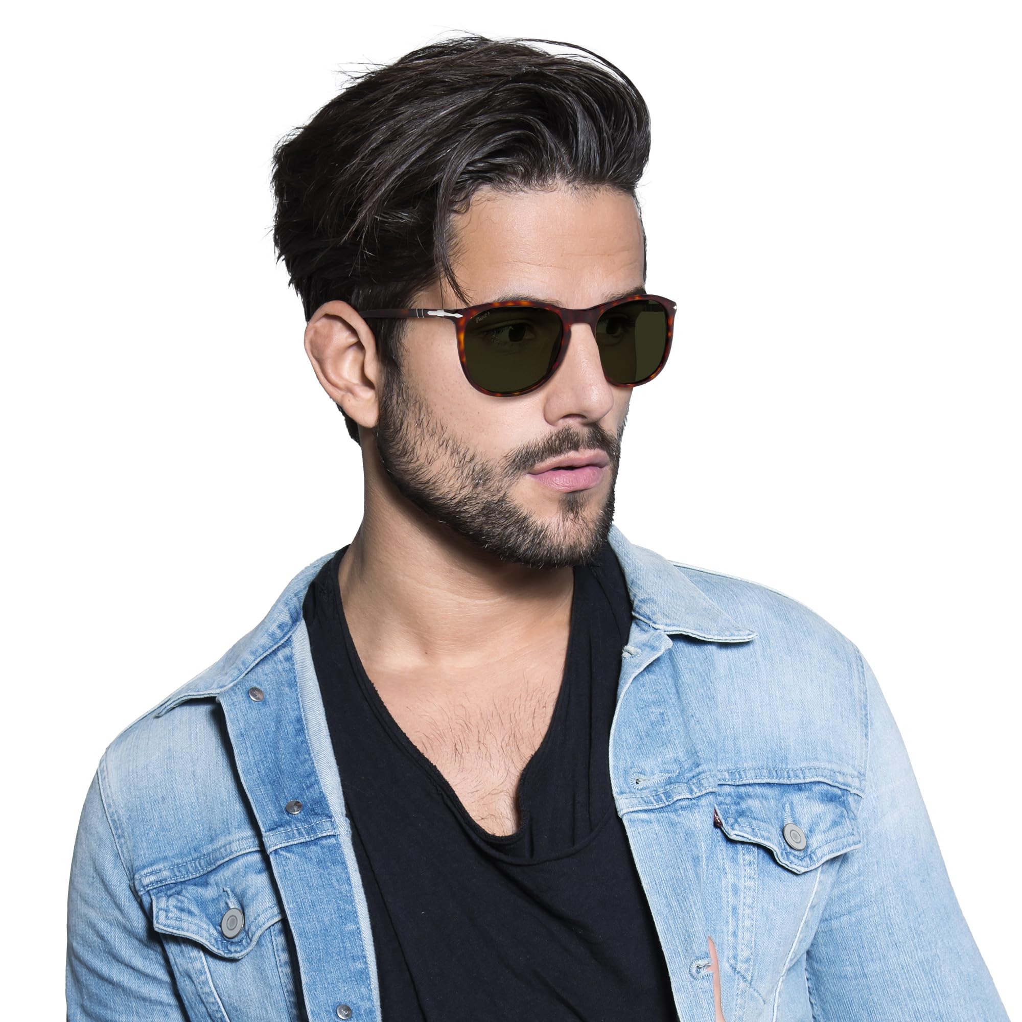 Persol PO3314S Square Sunglasses for Men & Women – Classic UV Protection Shades for Driving, Travel & Outdoor Activities