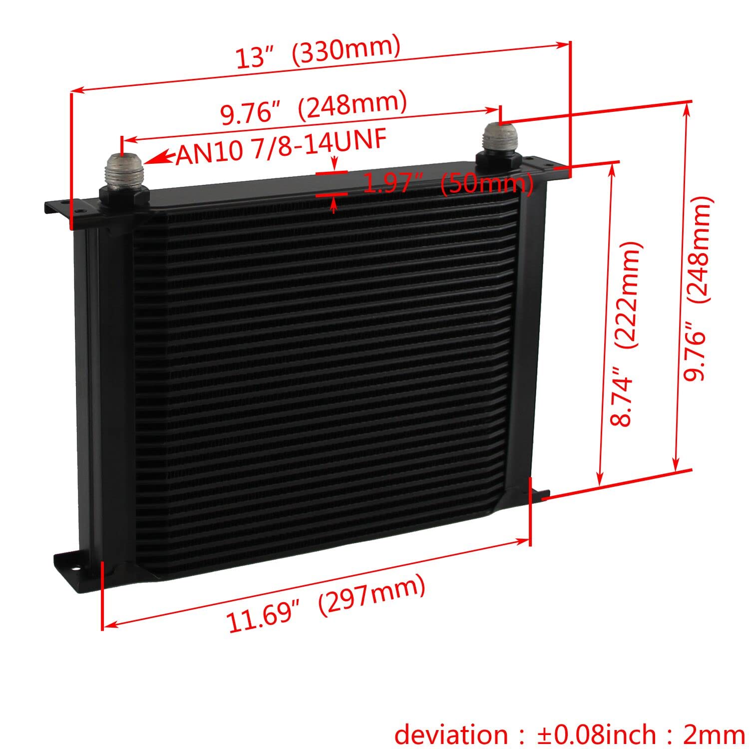 Compatible with N54 135 E82 335 E90 E92 Twin Turbo Engine - New High Performance Oil Cooler Kit for BMW - Perfect for Racing & High-Temperature Driving Conditions