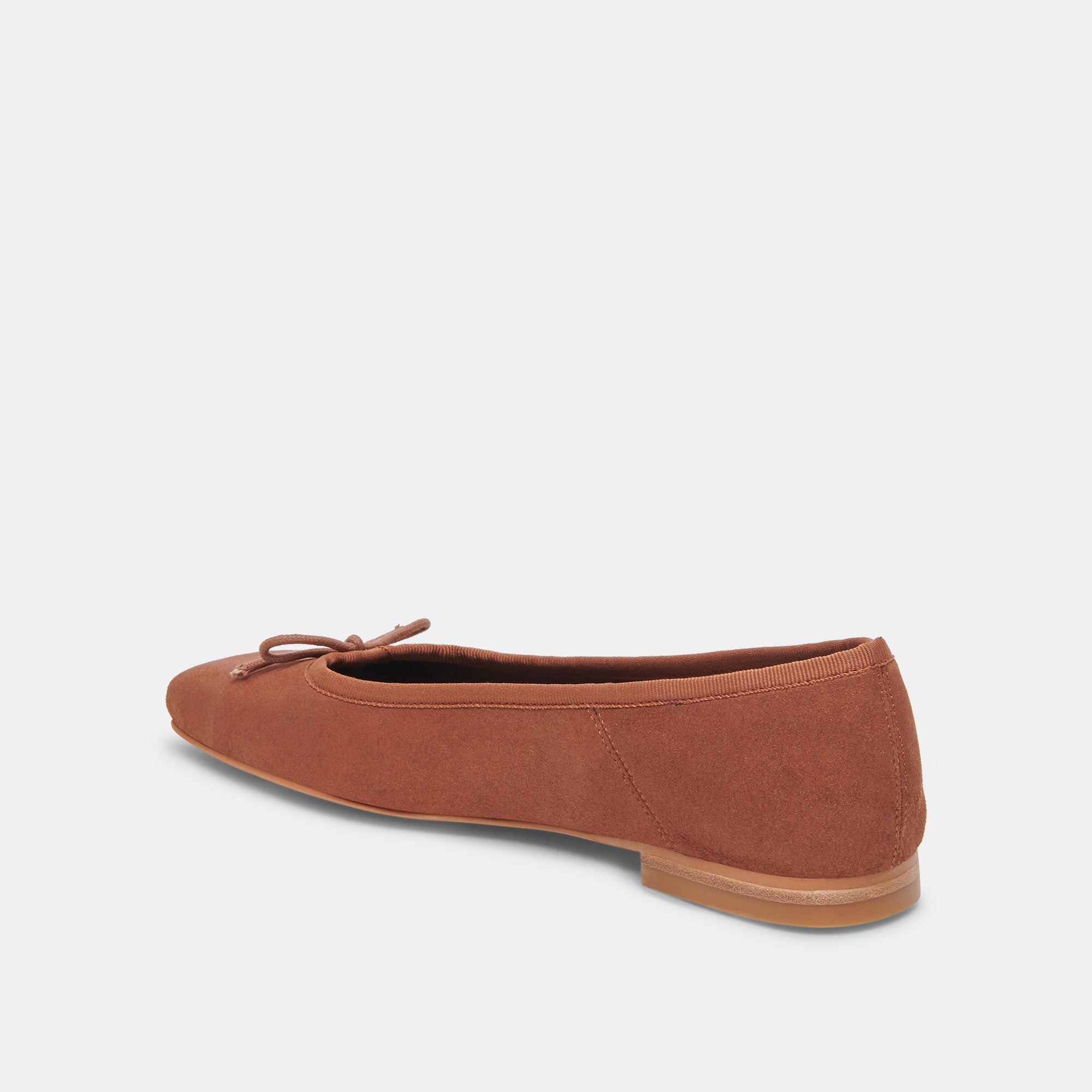 ANISA WIDE BALLET FLATS COPPER METALLIC SUEDE - Comfortable Women's Ballet Shoes for Work, Travel & Casual Outfits