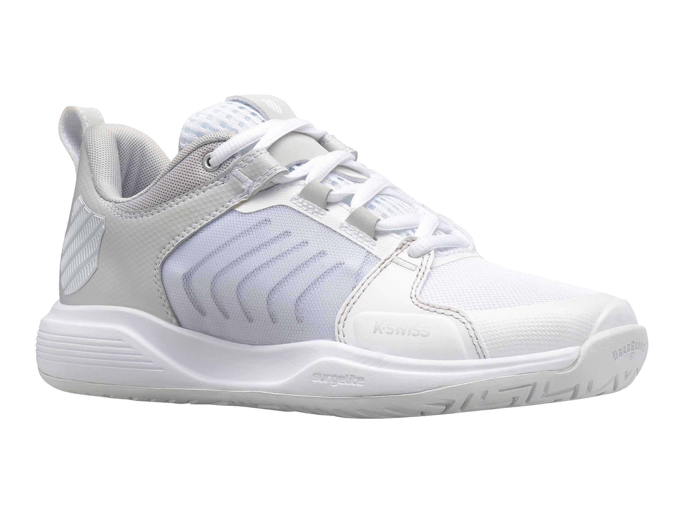 97395 914 M | ULTRASHOT TEAM Basketball Shoes - White/Lunar Rock/Silver | High-Performance Court Sneakers for Men | Perfect for Indoor & Outdoor Games, Training, and Streetwear Fashion