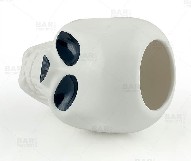 BarConic® Tiki Skull XL - 18oz Stainless Steel Cocktail Cup with Lid & Straw - Perfect for Tropical Drinks, Pool Parties, and Summer BBQs