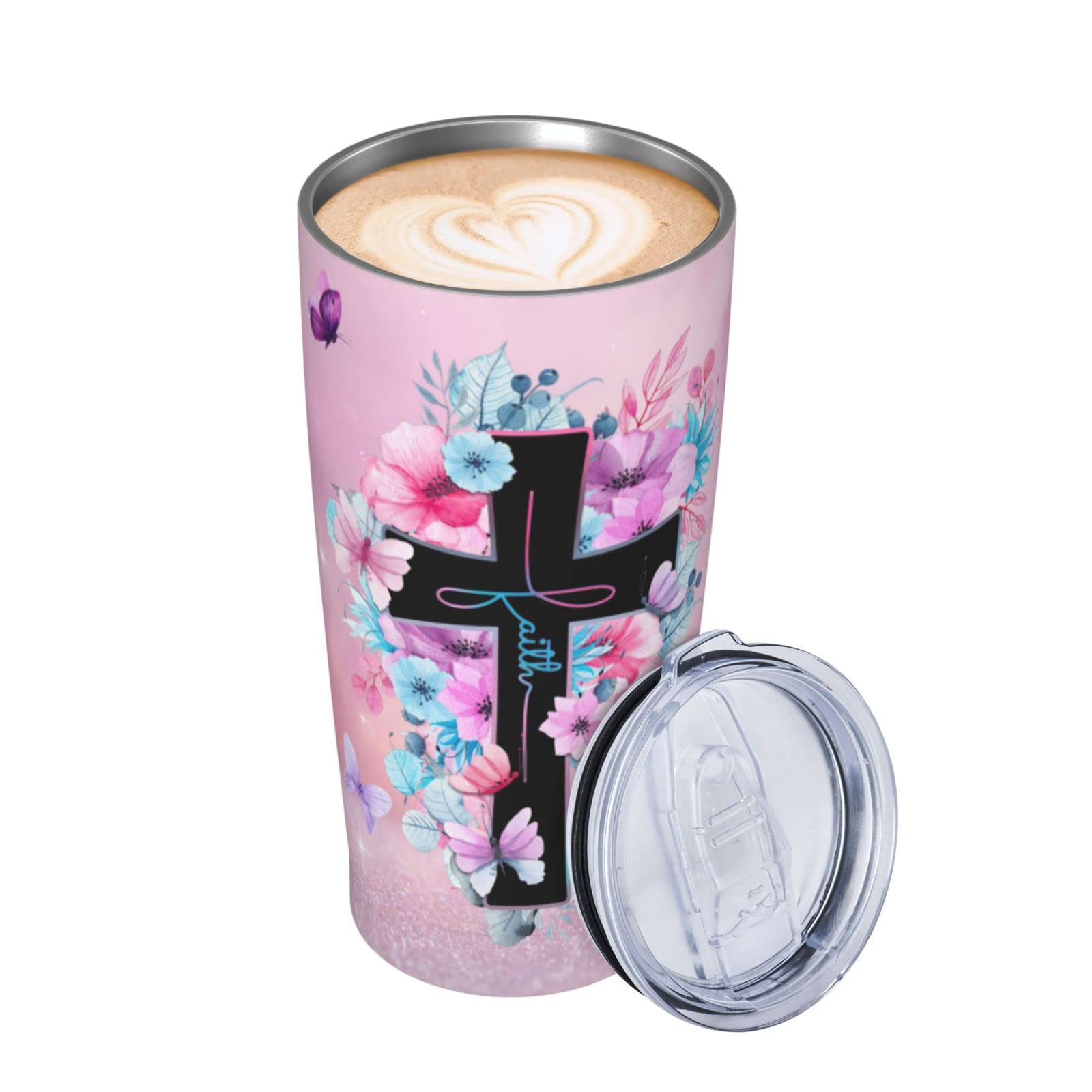 Christian Gifts for Women - Inspirational Bible Verse Stainless Steel Tumbler with Lid & Straw - 20oz Religious Gifts for Mom, Sister, Friend - Perfect for Birthday, Mother's Day & Daily Devotion - Keeps Drinks Hot/Cold for Hours