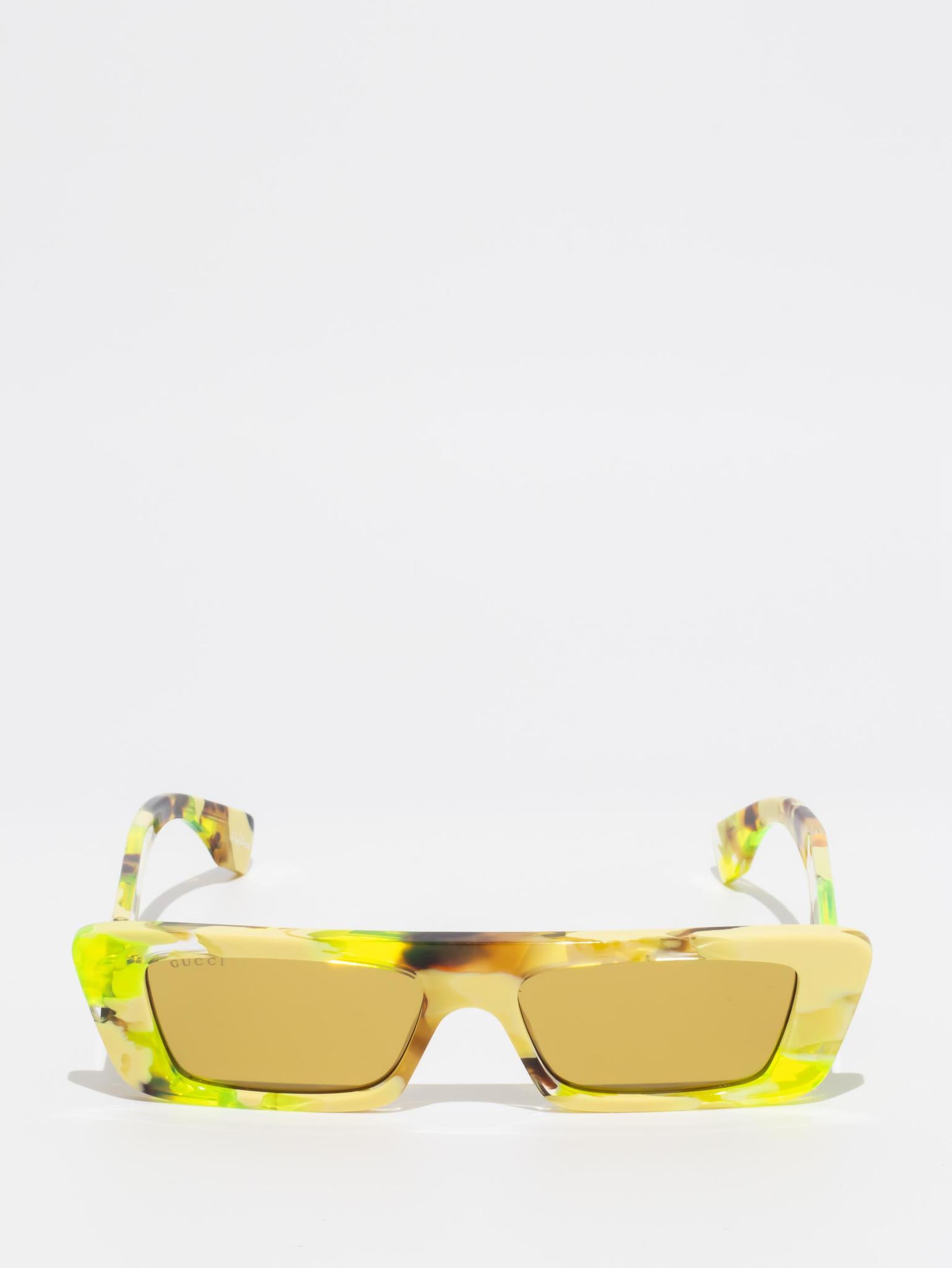Gucci GG1625S 001 Yellow Sunglasses for Women - Luxury Fashion Shades for Beach, Driving & Outdoor Activities
